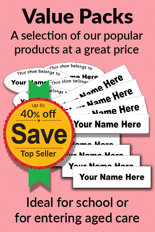 Iron on Clothing Name Labels NAME IT Australia