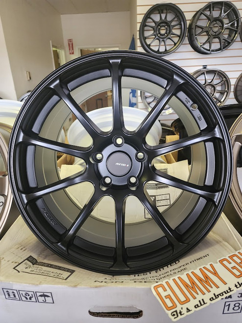 AVID 1 AV27 18x8.5 5x114.3 +35 Matte Black