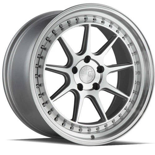 Aodhan DS-X 18x8.5 5x114.3 +35 Silver w/Machined face