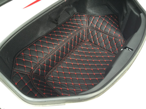 CarbonMiata Quilted Trunk Liner (Premade material) For Miata ND /Mk4 (Classic Black Red)