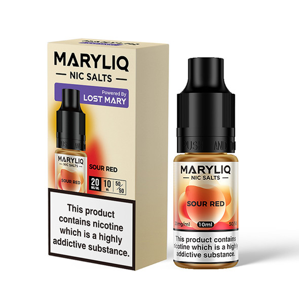 Mary Liq Sour Red Lost Mary Nic Salt