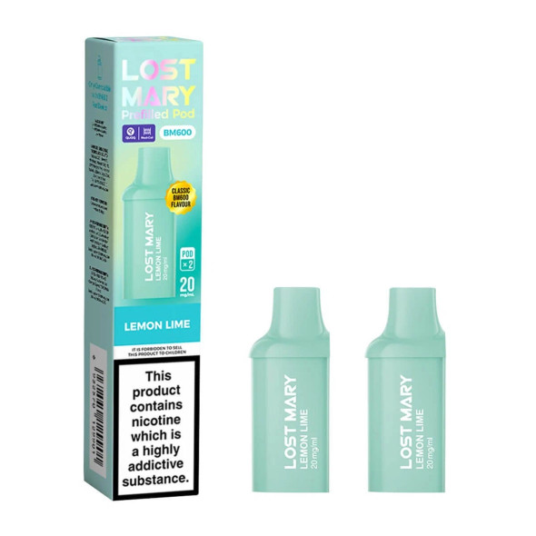 Lost Mary BM600 Lemon Lime Prefilled Pods - 2PK