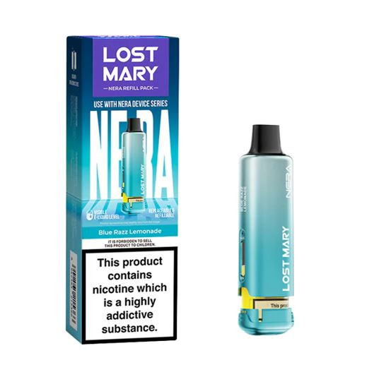 Lost Mary Nera 15K Blue Razz Lemonade Prefilled Pod
