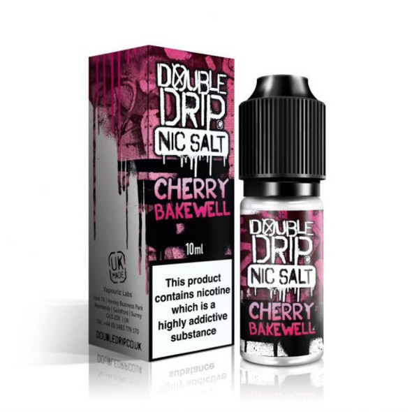 Double Drip Nic Salts Cherry Bakewell 10ml