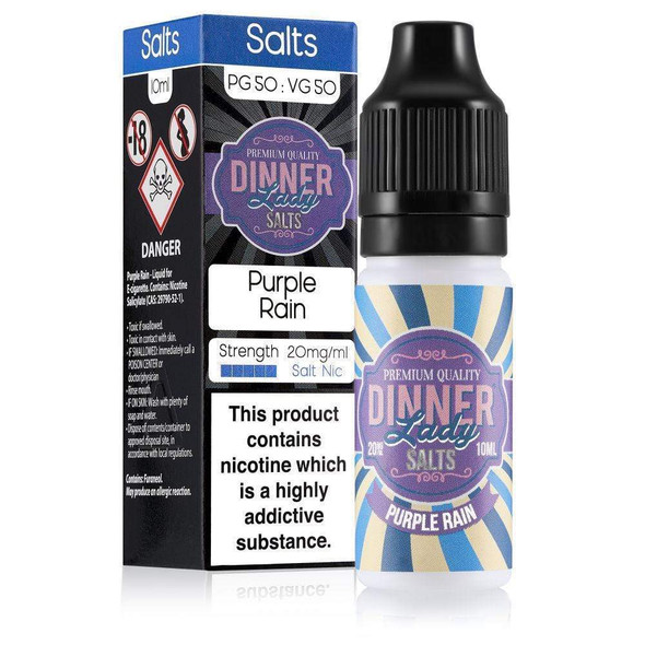 Dinner Lady Nic Salts Purple Rain 10ml