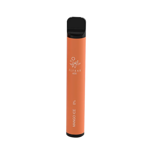 Elf Bar 600 Mango Ice 0mg Disposable Vape (Nicotine-Free)