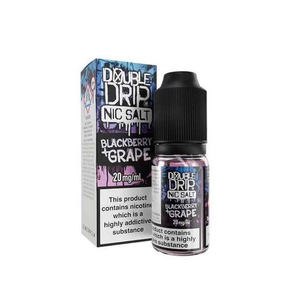 Double Drip Nic Salts Blackberry & Grape 10ml
