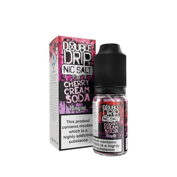 Double Drip Nic Salts Cherry Cream Soda 10ml