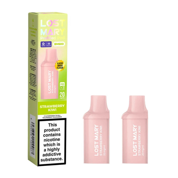 Lost Mary BM600 Strawberry Kiwi Prefilled Pods - 2PK