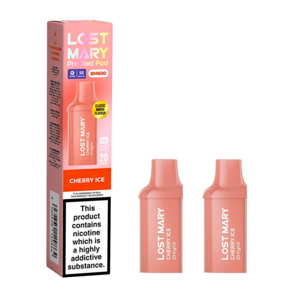 Lost Mary BM600 Cherry Ice Prefilled Pods - 2PK