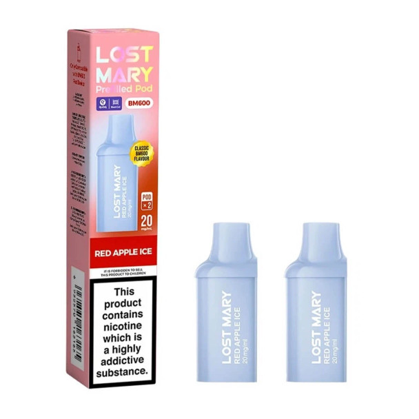 Lost Mary BM600 Red Apple Ice Prefilled Pods - 2PK