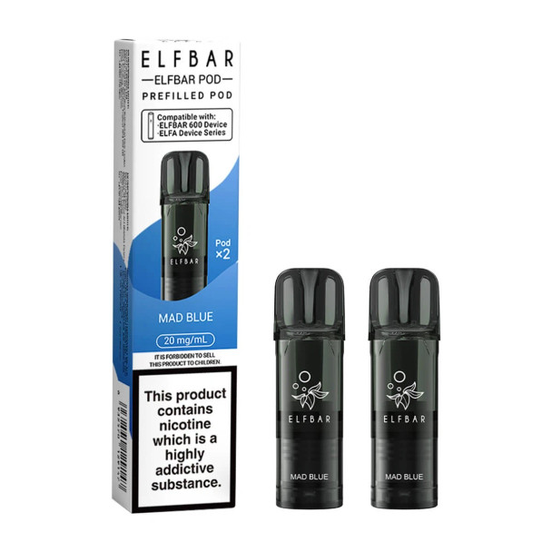 Elf Bar 600 Mad Blue Prefilled Pods - 2PK