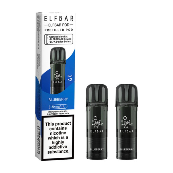 Elf Bar 600 Blueberry Prefilled Pods - 2PK