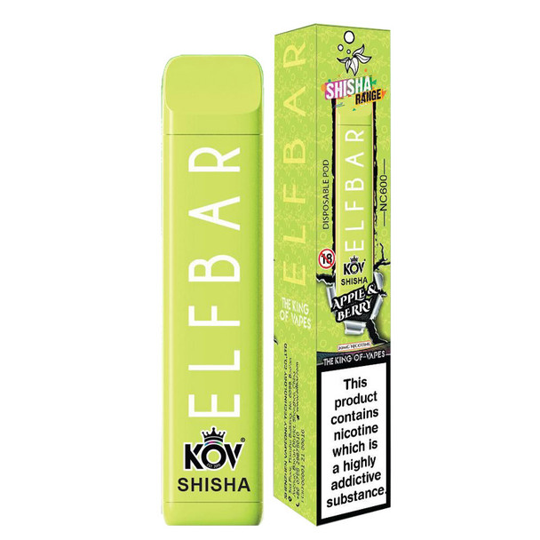 Elf Bar NC600 Shisha Apple & Berry Disposable Vape