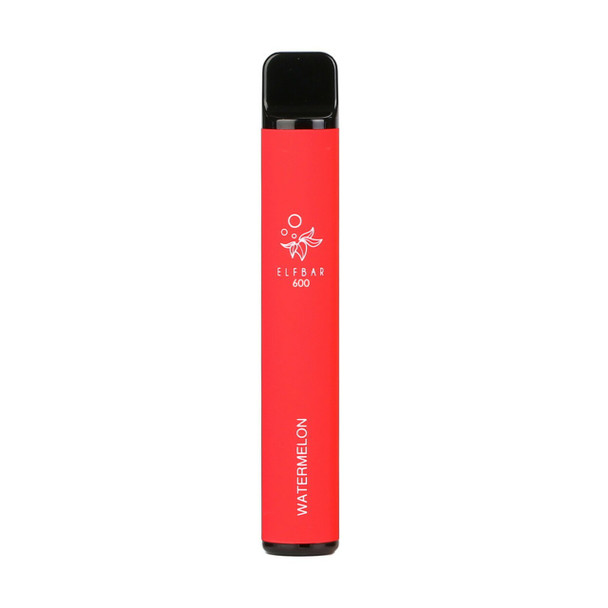 Elf Bar 600 Watermelon 0mg Disposable Vape (Nicotine-Free)