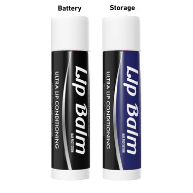 Smyle Lip Balm Cart Pen Battery-Black & Blue