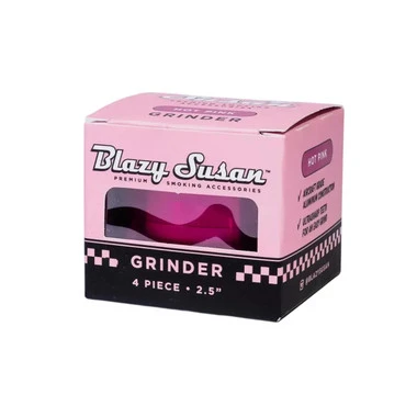 Blazy Susan 4 Piece Premium Grinder Hot Pink bOX