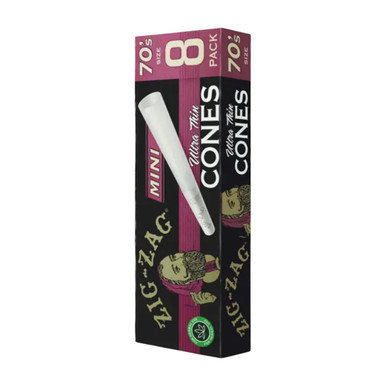 Zig Zag 70MM Cones 1PK-8CT Ultra Thin
