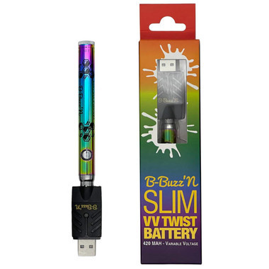 B-Buzz'n Slim VV Twist 420MAH Variable-Multi Color