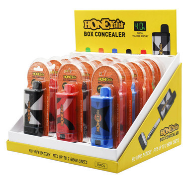 Honey Stick Box Concealer 510 Battery Multi Color Display Pack - 15pcs Wholesale | Honey Stick Wholesale