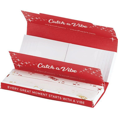 VIBES PAPERS  1-14 TIPS 1PK-50CT HEMP RED