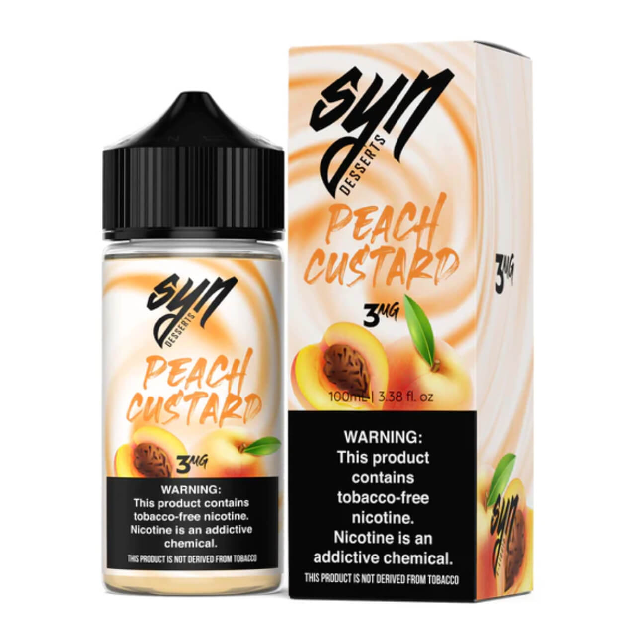 Syn Liquids Peach Custard 100ml E-Juice