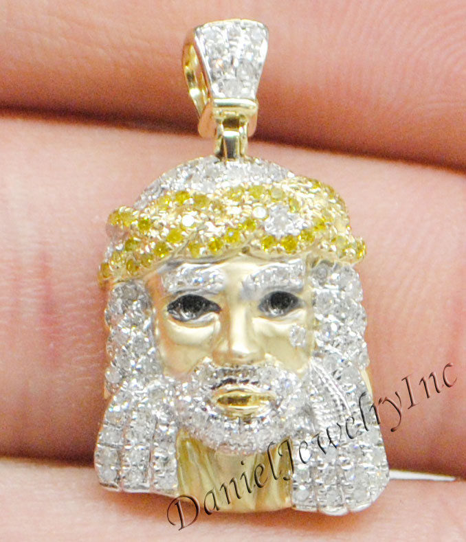 New Jesus Piece Head Face Yellow Gold 1