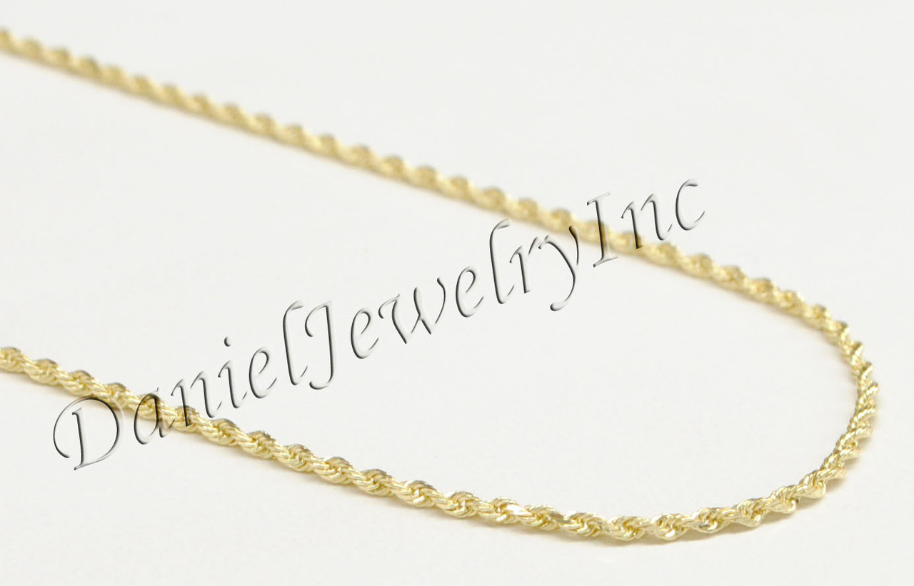 Solid Gold Rope Chain (1.5mm)