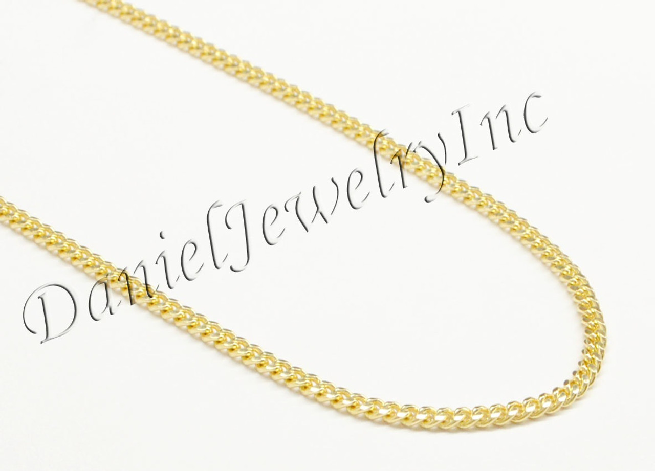 Italian Gold Miami Cuban Link 22 Chain Necklace (3mm) in 14K Gold - Gold