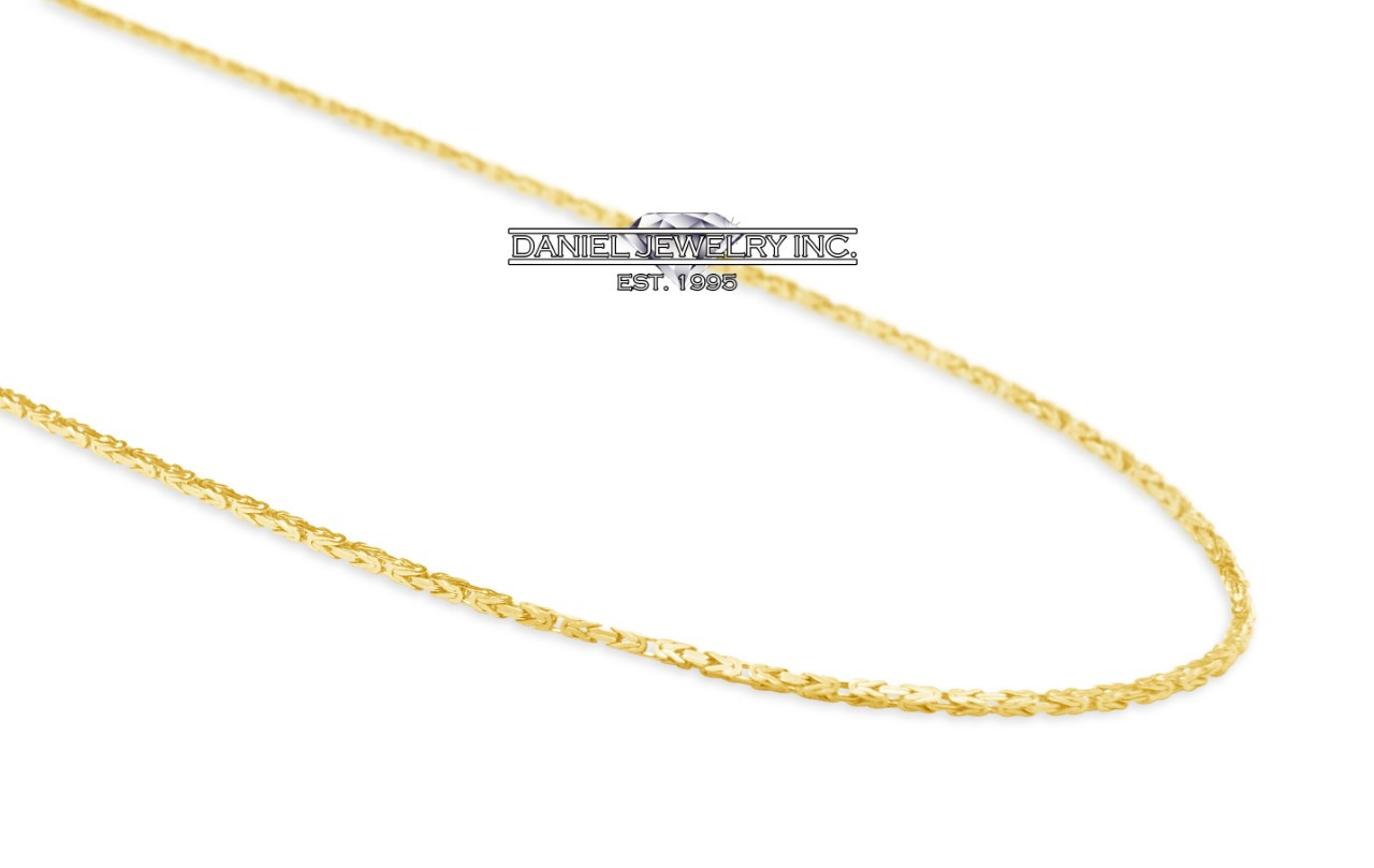 Estate Italian 14K Yellow Gold Byzantine Necklace