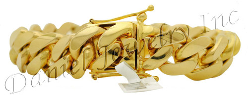 16mm Miami Cuban Link 18k Bracelet