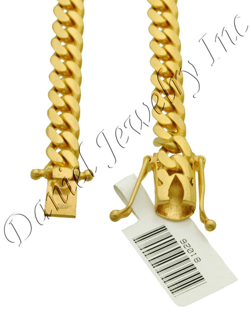 14K Hollow Yellow Gold Miami Cuban Link Bracelet 8mm – NYC Luxury