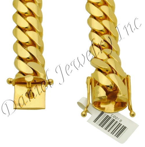 14mm Miami Cuban link bracelet, clasp