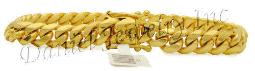 8mm Miami Cuban Link 18k Solid Bracelet