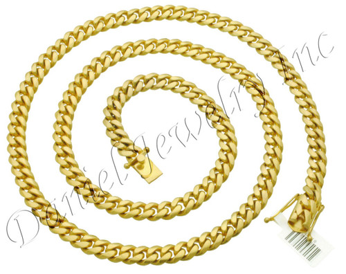 10mm Miami Cuban Link 18k Chain