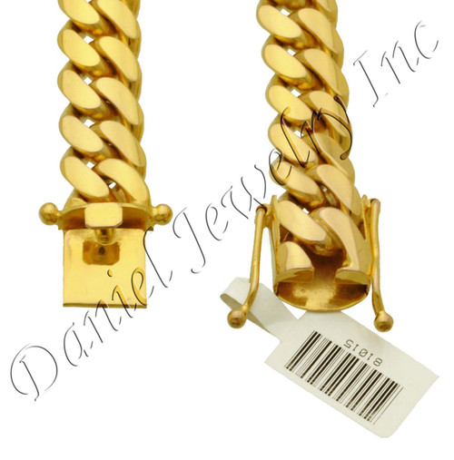 12mm Miami Cuban Link 10k Solid Bracelet 12mm Miami Cuban Link 10k Solid Bracelet