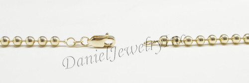  4mm Ball Bead Chain 10k gold
