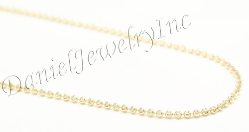 2mm Moon Bead Chain 14k gold