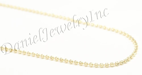 2mm Moon Bead Chain 14k gold