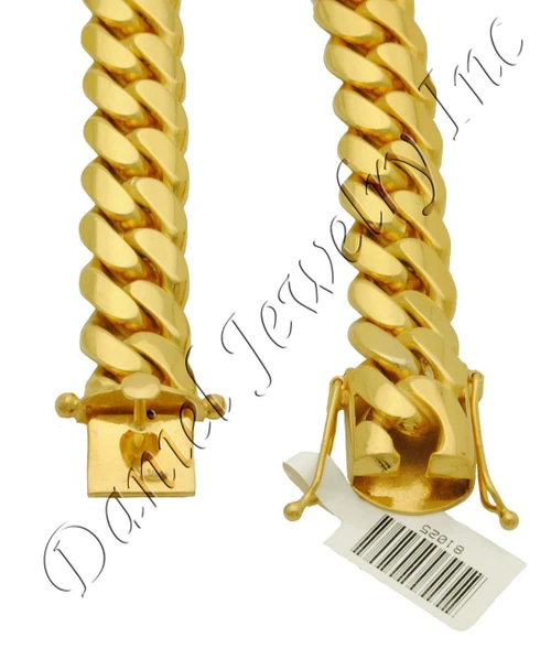 13mm Miami Cuban link bracelet, clasp