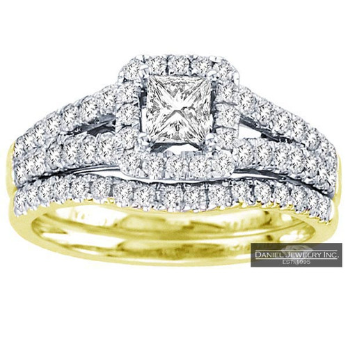 New Bridal Ladies 1.00ct Diamond Wedding Ring Yellow Gold 14k
