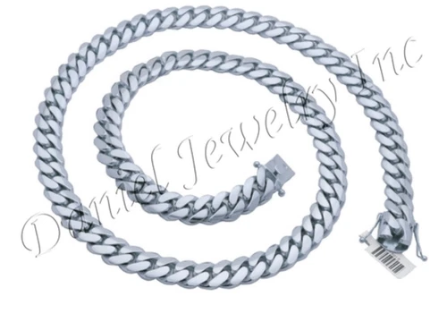 12mm Miami Cuban Link .925 Silver Chain