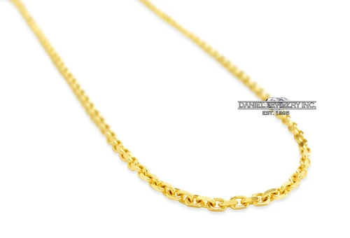 3mm Hermes Chain 14k gold