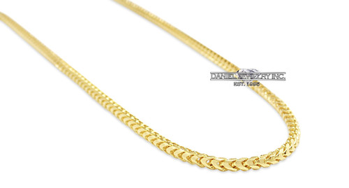 5mm Franco Solid Diamond Cut Chain 10k gold