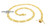 Miami Figaro link chain in yellow gold