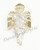 New Angel Ice Yellow Gold 1 1/4" White Diamond .55ct 10k Micro Pendant Mini Charm