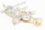 New Angel Ice Yellow Gold 1 1/4" White Diamond .70ct 14k Micro Pendant Mini Charm