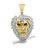 New Lion Piece Yellow Gold 1 3/4" White Diamond 1.25ct 10k Custom Pendant