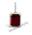 New Ruby Pendant Yellow Gold 1 1/4" White Diamond 1ct 14k Custom Pendant