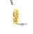 Miami Cuban link band ring in yellow gold